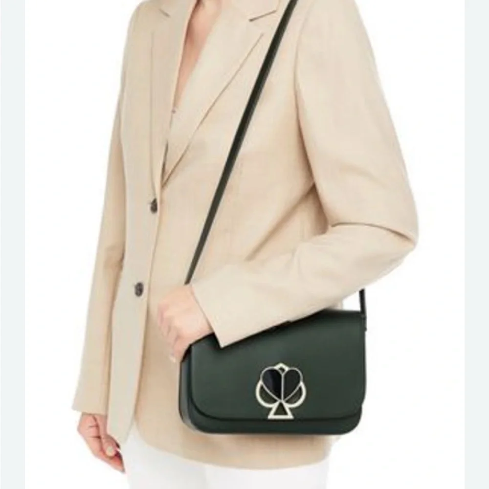 Kate Spade Nicola Bag Dark Green - Picture 2 of 9